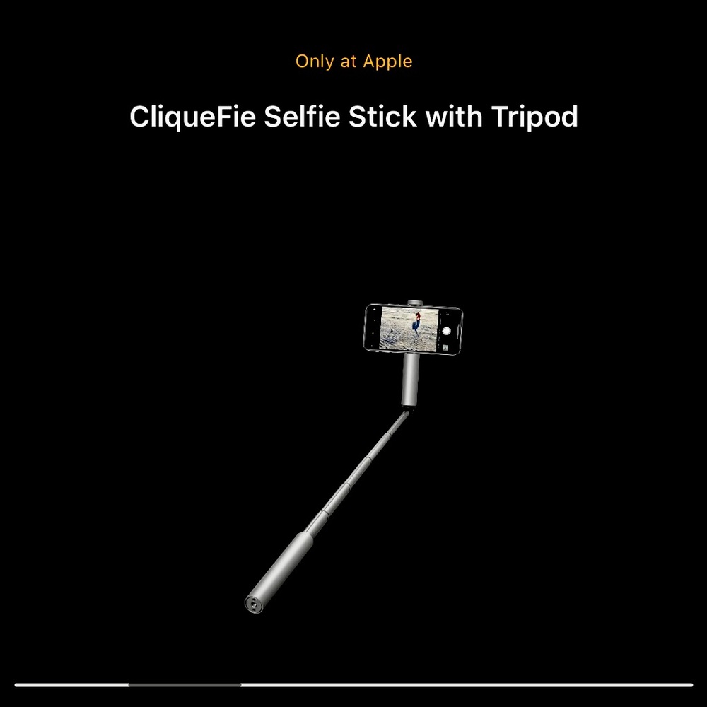 APPLE CLIQUEFIE SELFIE STICK- World’s Coolest selfie stick